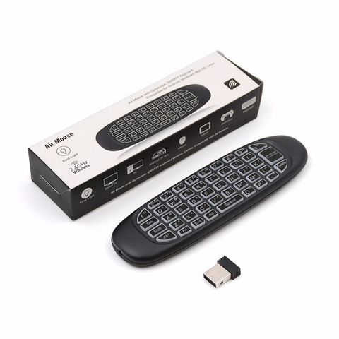 C120 RGB 7 Backlight Fly Air Mouse Wireless Backlit Keyboard 2.4G Remote Control M5TD ► Photo 1/6