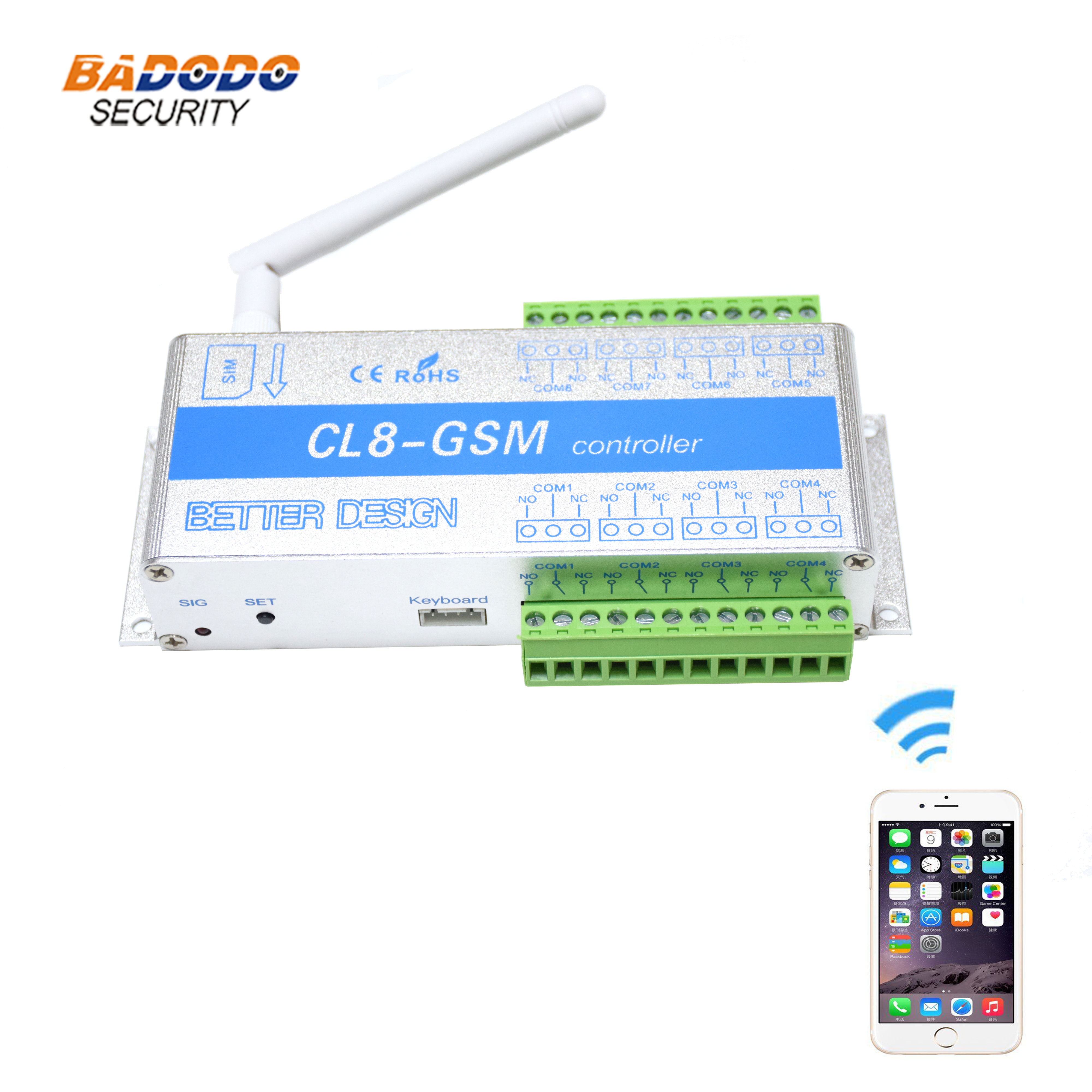 CL8-GSM-TH Remote Controller Wireless ON/OFF Relay Switch Gate Door Opener Tools