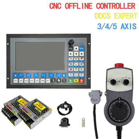 DDCS-EXPERT 3/4/5 Axis CNC Standalone Offline Controller Support Close-loop Stepper/ATC Controller Replace DDCSV3.1  stop MPG ► Photo 1/6