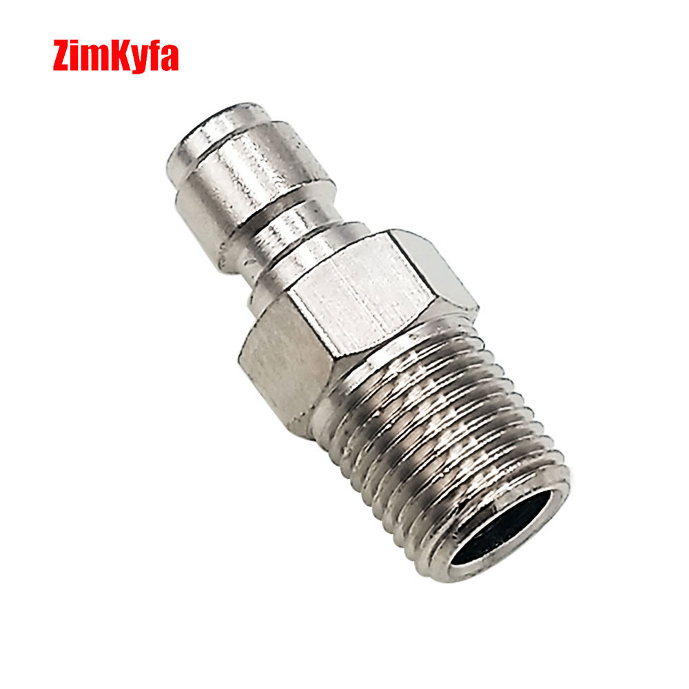 Paintball 8mm 1/8 NPT Adapter PCP Stainless Steel Fittings Quick  Disconnect 