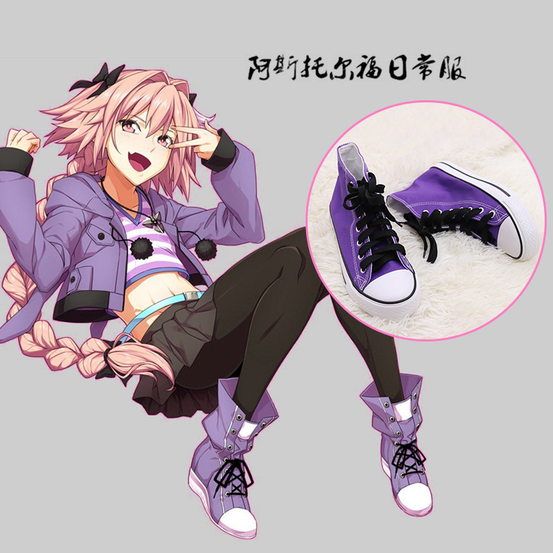 Fate apocrypha Avenger Astolfo ruler fate grand order go Ver saber lolita  punk shoes punk boots canvas daily use shoes - Price history & Review |  AliExpress Seller - Cos-Baby Store 