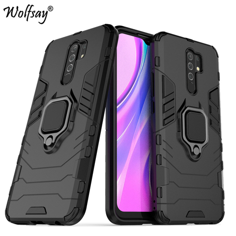 For Xiaomi Redmi 9 Case Shockproof Armor Magnetic Suction Stand Full Edge Cover For Redmi 9 8 8A 7A 9A 9C Case Cover For Redmi 9 ► Photo 1/6