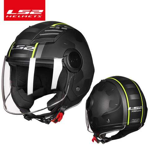 LS2 OF562 motorcycle helmet 3/4 open face jet scooter ls2 airflow half face motorbike helm capacete casco vespa helmets ► Photo 1/4