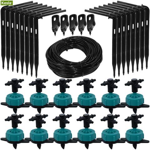 KESLA 8L Greenhouse drip irrigation 4-way drip arrow transmitter irrigation system  Potted grows greenhouse for 5-50sets ► Photo 1/6