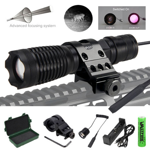 Zoomable 5W 850nm Infrared Tactical Light Flashlight Hunting Torch Night Vision IR Lamp To be used with Night Vision Device ► Photo 1/6