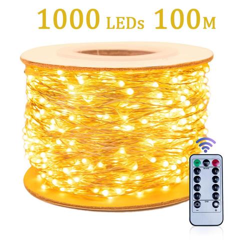 30m 50m 100m LED String Lights Street Garland Light Waterproof for Outdoor Christmas Fairy Lights Valentine's Day Decor ► Photo 1/6