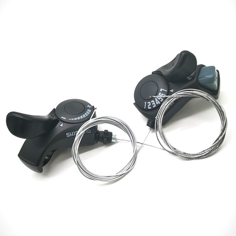 TOURNEY SIS SL-TX30 3x7 Speed Mountain Bike Shifting Lever Set 21S Thumb Shifter Plus Bicycle Parts ► Photo 1/6