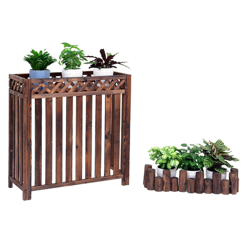 Air conditioner outside machine rack flower stand decoration balcony outdoor outdoor host shelter air conditioner outer cover an ► Photo 1/6