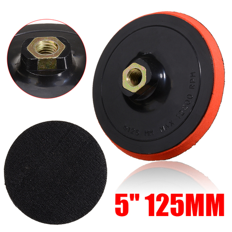 5 Inch 125mm Sanding Pad Hook&Loop Sanding Discs M14 Thread Adhesive Polishing Pad For Angle Grinder Polishing Power Tools ► Photo 1/6