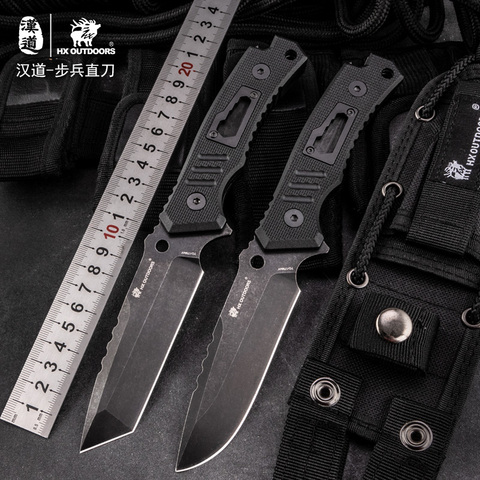 HX OUTDOORS D-200 Survival outdoor tactical knife,  jungle high hardness EDC knife 7cr14mov blade ► Photo 1/6