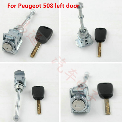 Car Left Door lock Cylinder Auto Left Door Lock Cylinder Key shell for Peugeot 307 408 508 ignition lock Centrol Lock ► Photo 1/1