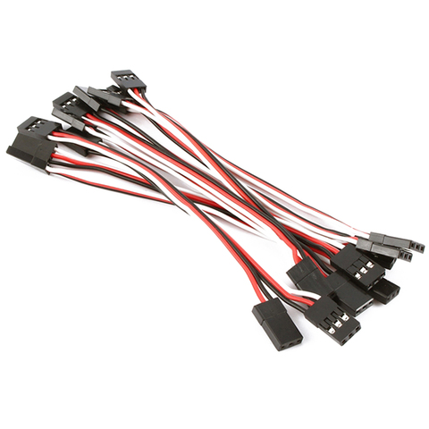 10pcs/lot 100mm/150mm/200mm/300mm/500mm/1000mm Servo Extension Lead Wire Cable For JR Futaba RC Servo Airplane Helicopter Car ► Photo 1/4