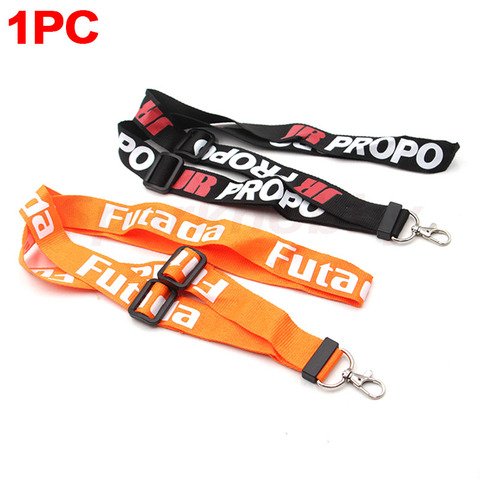 1PC Futaba JR Neck Strap Adjustable Lanyard Metal Hook Orange Black Remote Controller Transmitter RC Radiolink Flysky Wfly DIY ► Photo 1/6