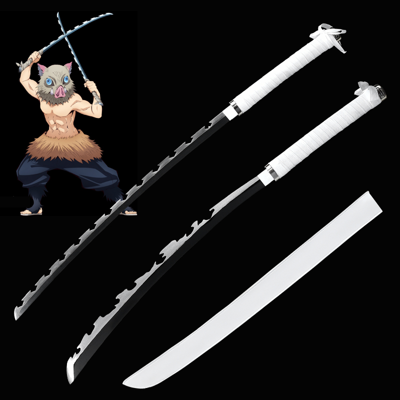 Demon Slayer: Kimetsu No Yaiba Hashibira Inosuke japanese katana Anime  sword Weapon Cosplay Props Single - Price history & Review | AliExpress  Seller - SWORD Zhengshi Store 