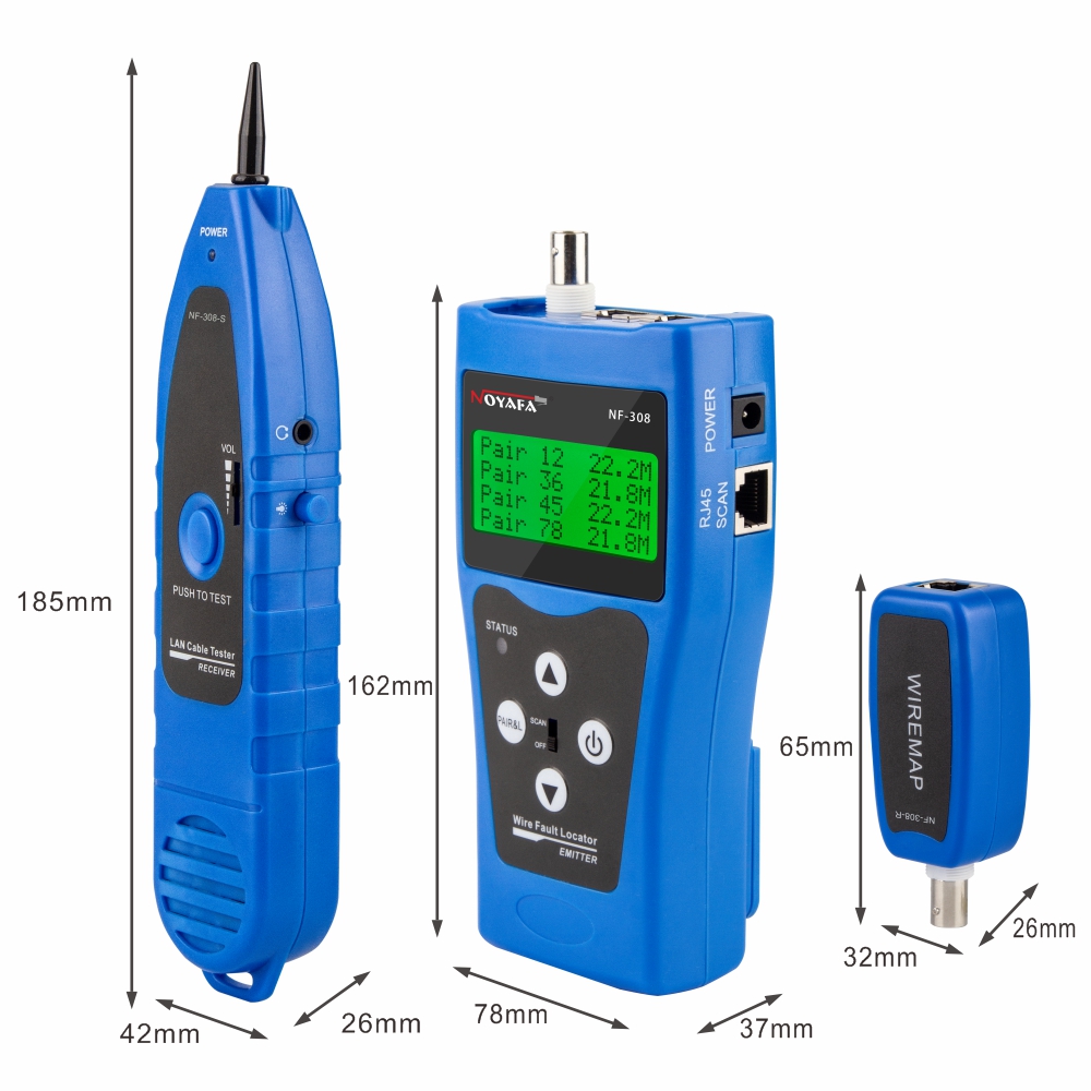 NOYAFA NF-308 Measure Network LAN Cable Length Cable Continuity Test Wire  Tracker RJ45 RJ11 Ethernet USB BNC Cable Tester - Price history  Review |  AliExpress Seller - NOYAFA Apparatus Store | Alitools.io