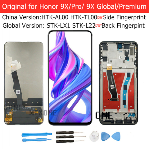 Original for Huawei Honor 9X China HTK-AL00 HTK-TL00 Pro LCD Display Touch Screen Digitizer Global TouchScreen Repair Parts ► Photo 1/6