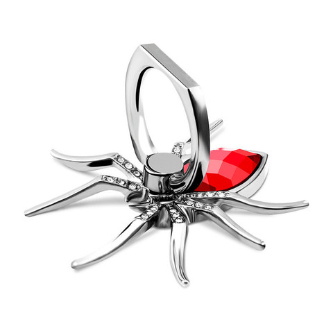 Universal Luxury Biling Diamond Metal Spider Mobile Phone Finger Ring Holder 360 Rotate Stand for iPhone Sumsang Huawei Xiaomi ► Photo 1/6