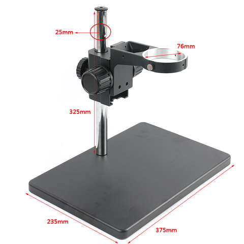 Large Size Universal Stereo Microscope Table Stand With Focusing Rack 76mm Diameter Holder ► Photo 1/4