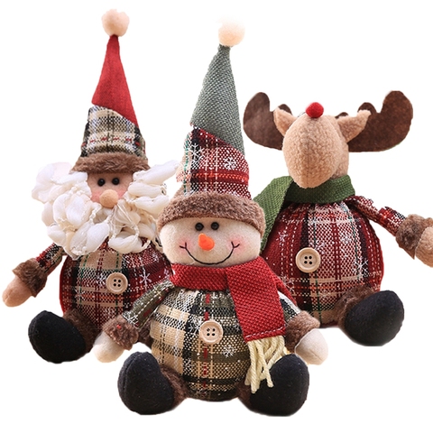 Santa Claus Doll Merry Chirstmas Decor for Home Table Doll Christmas Ornaments Snowman Elk Navidad Gift 2022 Happy New Year 2022 ► Photo 1/6