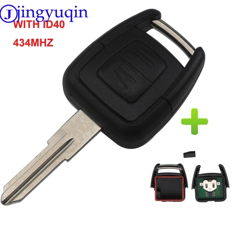 2Buttons Remote Car key Transponder Chip ID40 For Vauxhall Opel Astra Vectra Zafira HU43/HU100/YM28/HU46 Blade Optional ► Photo 1/5