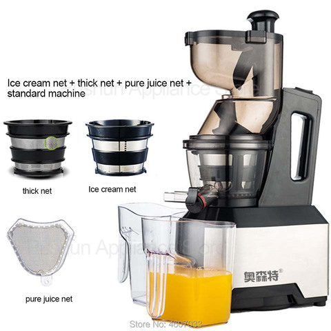 low speed Large Wide Feeding inlet  Whole Apple orange Slow Juicer Soya-bean tofu Vegetable Juice Extractor Squeezer 220V ► Photo 1/6