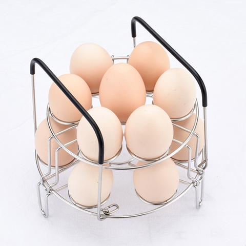 1PC Round Stackable Egg Steamer Rack Trivet with Heat Resistant for Instant Pot Accessories Multipurpose Steaming Holder Kitchen ► Photo 1/6