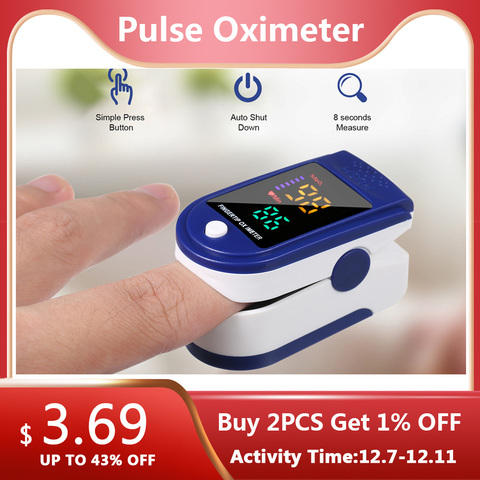 Mini Fingertip Clip Pulse Oximeter L-ED Colorful Screen Display Mini SpO2 Monitor Oxygen Saturation Monitor Pulse Rate Measuring ► Photo 1/6