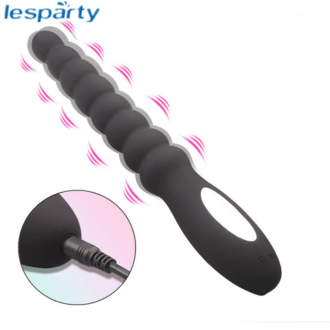 10 Speed Anal Vibrator Anal Beads Prostate Massage Dual Motor Butt Plug Stimulator USB Charge Vibrators Sex Toys For Men Women ► Photo 1/6