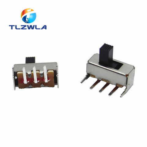 10PCS SS12F23 SS12F23VG5 0.5A 50V Toggle Switch 3PIN 1P2T 90 Degree Curved Needle Slide Switch Handle high 5mm ► Photo 1/5
