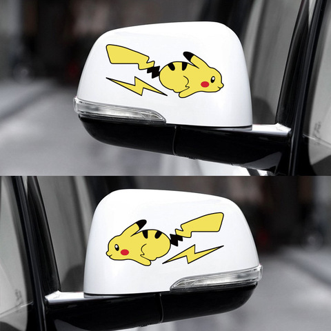 2022 New Car Styling Pokemon Go Lovely Cartoon Animal Pet Pikachu Cartoon  Animal Sticker Decal Bathroom Mirror Sticker Ford Lada - Price history &  Review