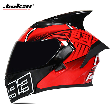 Modular motorcycle helmet flip full face racing helmet cascos para moto double lens can be equipped with Bluetooth capacete DOT ► Photo 1/6