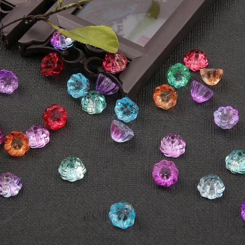 10pcs 10mm Fower Petals Lampwork Beads Pendant Charm Glass Beads DIY Bracelet Necklace For DIY Jewelry Making Hair Accessories ► Photo 1/6