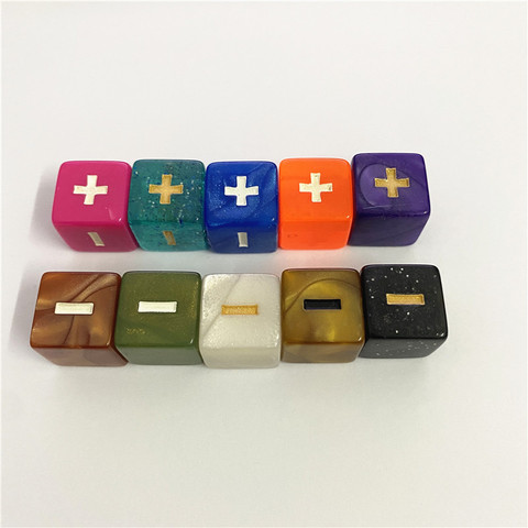 10 PCS 16mm Addition/Subtraction Symbol Dice Operation Assistant Props Direction Educational Dice Accessories ► Photo 1/4