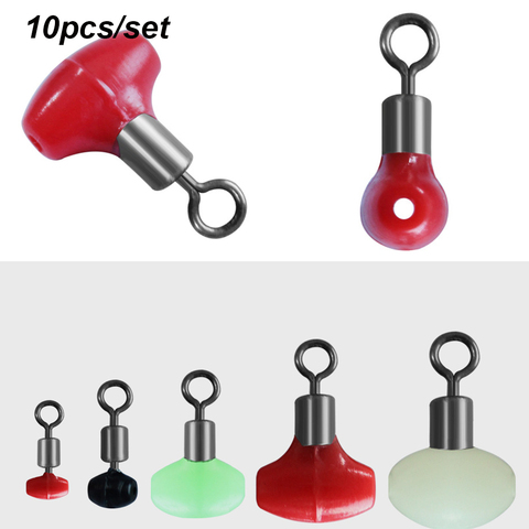 10PCS/Bag Multiple Size Fishing Swivels Connect Zig Pulley Clip Slider Beads Fast Link Line Rigs Running Ledger Tackle Accessory ► Photo 1/6