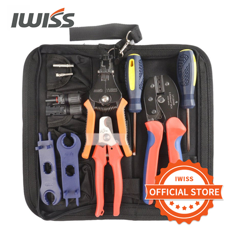 IWISS LY-2546B MC3/4 Solar Crimping Crimper Plier Tool Kit Crimp 2.5/4/6mm2 range with Stripper, Cutter, Spanners,  Connectors ► Photo 1/6