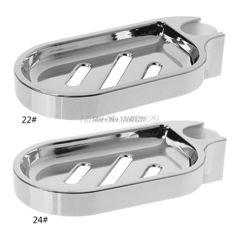 ABS Soap Dish Holder Adjustable Shower Rod Slide Bathroom Gadget Soap Pallet Shower Rod Slide Bar Shower Rail Soap Dish Box ► Photo 1/6