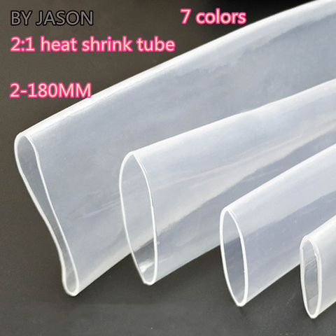 1 Meter heat shrink tube transparent Clear heat shrinkable tubing Wrap Wire kits 2:1  Wrap Wire Sell Connector cable sleeve ► Photo 1/6