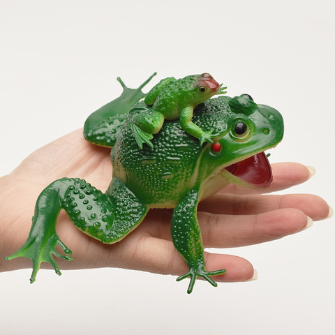 12pcs/Set Plastic Realistic Frog Model Action Figures Lifelike