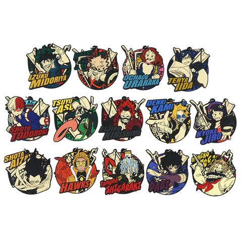 My Hero Academia Anime Boku No Hero Academia Bakugou Dabi Eijiro Tomura Shigaraki Aizawa Shota Himiko Toga Hawks Rubber Keychain ► Photo 1/1