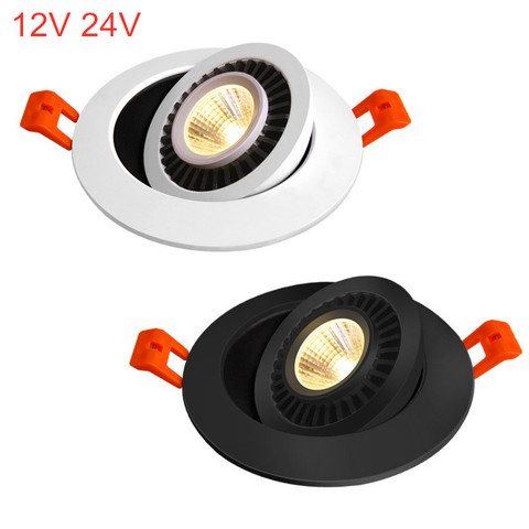 AC/DC 12V 24V 360° Rotatable Angle LED Recessed Downlight 5W 7W 10W 15W 18W LED Ceiling Spot Light 3000K/4000K/6000K ► Photo 1/6