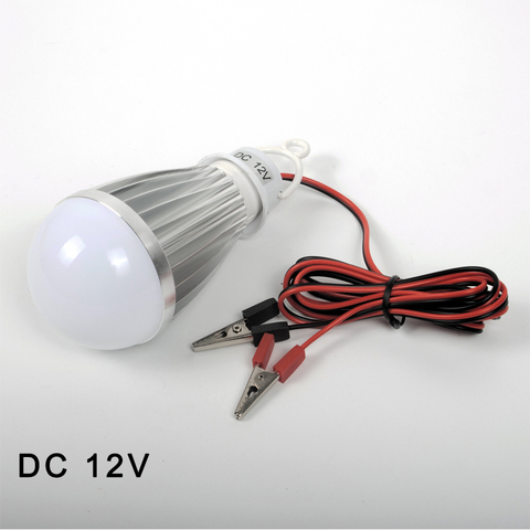 LED Lamp DC 12V Portable Led Bulb 3W 6W 9W 12W 15W 18W SMD2835 cold/warm white Outdoor Camp Tent Night Fishing Hanging Light ► Photo 1/2