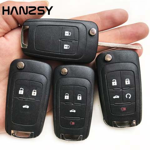 2/3/4/5 Buttons Flip Folding key shell For Chevrolet Cruze 2012 2014 Aveo Lova Epica Camaro Impala Car Remote Key Case Fob Cover ► Photo 1/6