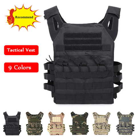 Tactical Combat Vest JPC Outdoor Hunting Wargame Paintball Protective Plate Carrier Body Armor Military Airsoft Vest ► Photo 1/1