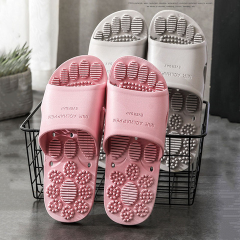 Reflexology Foot Massage Slippers Bath Slippers Tension Relief Acupuncture Feet Massager Household Slipper Foot Health Care ► Photo 1/6