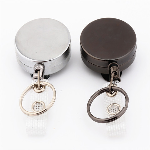Luxury quality Retractable Pull Badge Reel Zinc Alloy metal ID Lanyard Name Tag Card  Recoil Belt Key Ring Chain Clips ► Photo 1/6