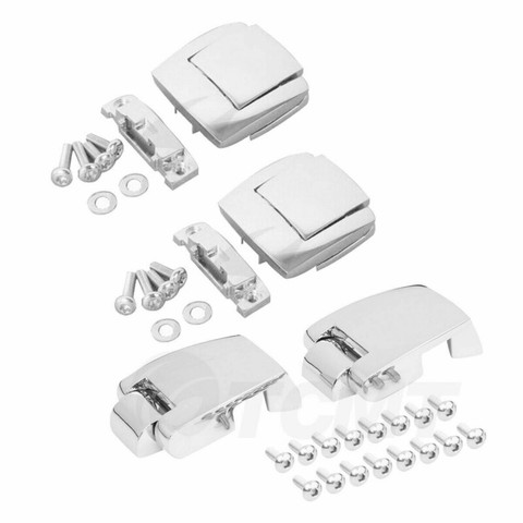 Motorcycle Trunk Latches lock Pack Latch Hinges For Harley Tour Pack Pak Touring Classic Road Electra Glide Ultra Razor 80-13 ► Photo 1/6