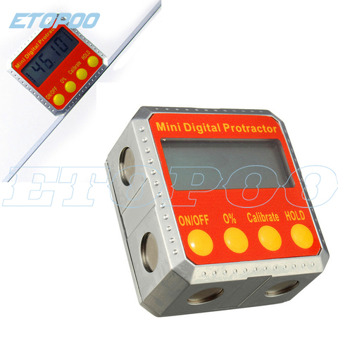 NEW 2 Sides Mini Magnets Digital Protractor electronic Inclinometer Digital Bevel Box Level Tool Electronic Angle Gauge ► Photo 1/6