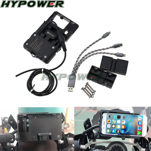 for BMW 2013-2017 R1200GS LC adventure Multi-functional Mobile Phone Navigation Bracket USB Phone Charging R 1200GS GS1200 13-18 ► Photo 1/6