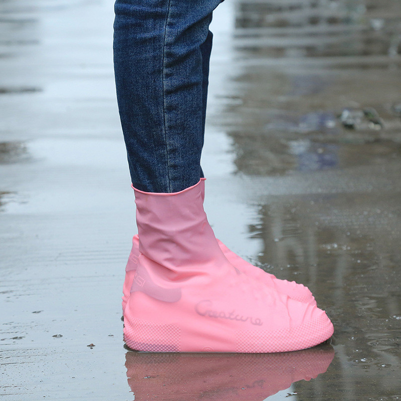 Waterproof Reusable Raincoat Set Rain Shoes Rain Boots Cover Overshoes Outdoor 