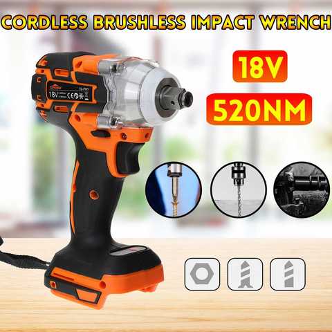 Topshak TS-PW1 Cordless Brushless Impact Wrench Screwdriver Stepless Speed Change Switch Wrench Power Tool ► Photo 1/1
